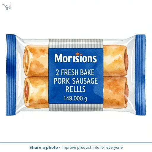 Morrisons 2 Fresh Bake Pork Sausage Rolls
