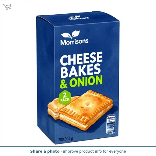 Morrisons 2 Cheese & Onion Bakes