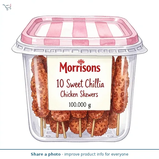 Morrisons 10 Sweet Chilli Chicken Skewers