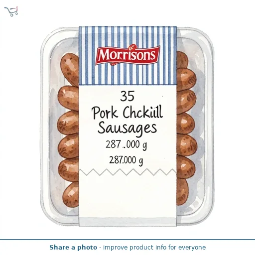 Morrisons 35 Pork Cocktail Sausages 