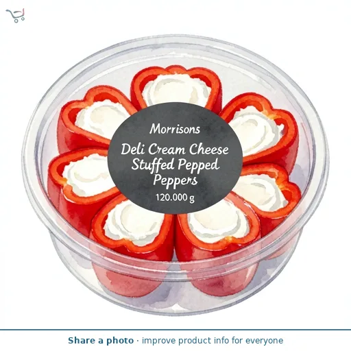 Morrisons Deli Cream Cheese Stuffed Peppers   120g