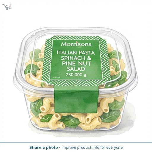  Morrisons Italian Pasta Spinach & Pine Nut Salad