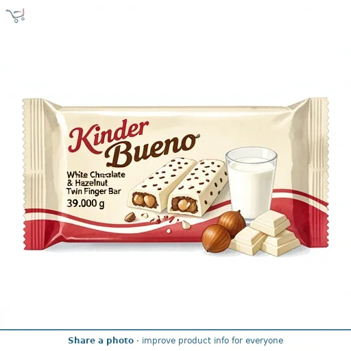 Kinder Bueno White Chocolate & Hazelnut Twin Finger Bar