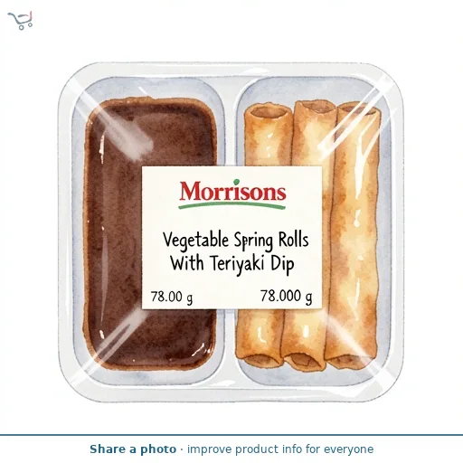 Morrisons Vegetable Spring Rolls With Teriyaki Dip 