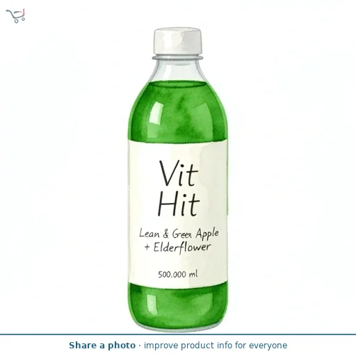 Vit Hit Lean & Green Apple + Elderflower 500ml