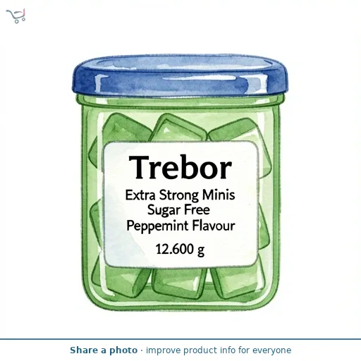 Trebor Extra Strong Minis Sugar Free Peppermint Flavour