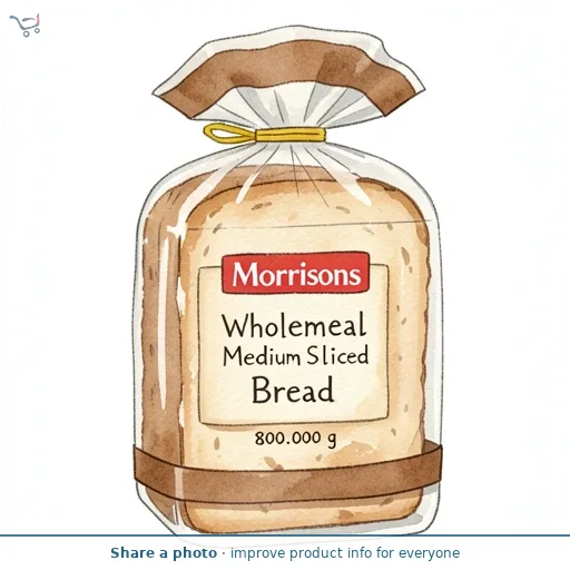 Morrisons Wholemeal Medium Sliced Bread
