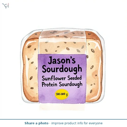 Jason's Sunflower Seeded Protein Sourdough 580g
