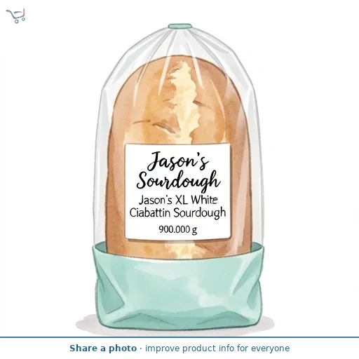 Jason's XL White Ciabattin Sourdough 