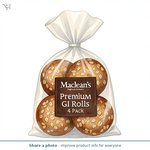 Maclean's Highland Bakery Premium GI Rolls 4 Pack