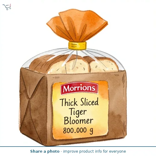 Morrisons Thick Sliced Tiger Bloomer 800g