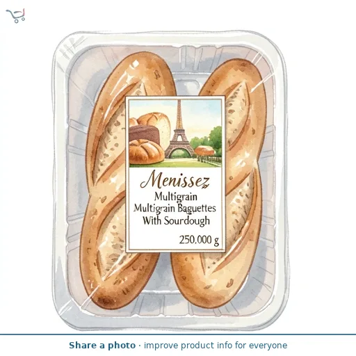 Menissez Multigrain Baguettes With Sourdough 