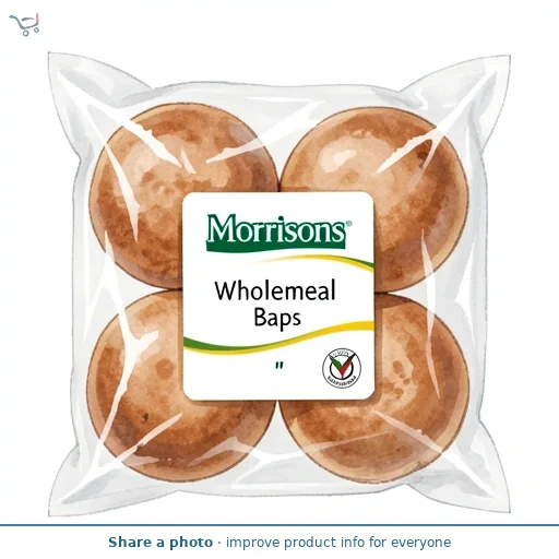 Morrisons  Wholemeal Baps