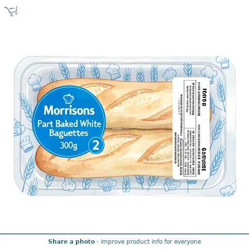 Morrisons Part Baked White Baguettes