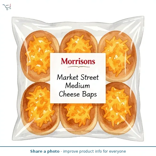 Market Street Medium Cheese Baps