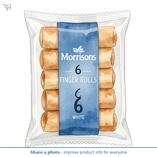 Morrisons Finger Rolls 6 Pack