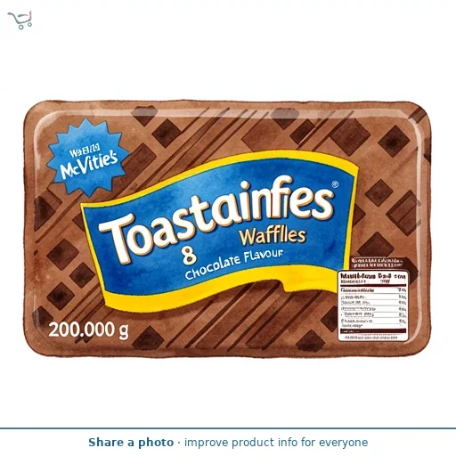 McVitie's 8 Toasting Waffles Chocolate Flavour