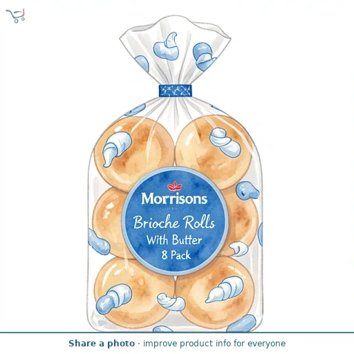 Morrisons Brioche Rolls With Butter 8 Pack