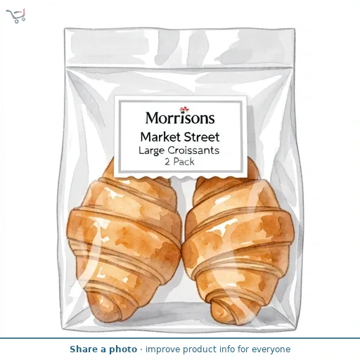 Market Street Large Croissants 2 Pack