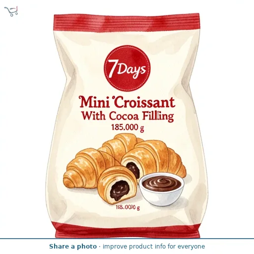 7 Days Mini Croissant With Cocoa Filling 