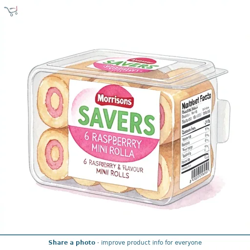 Morrisons Savers Raspberry Mini Rolls
