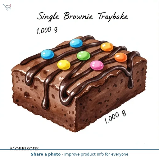 Morrisons Single Brownie Traybake