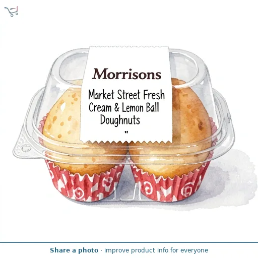 Market Street Fresh Cream & Lemon Ball Doughnuts 