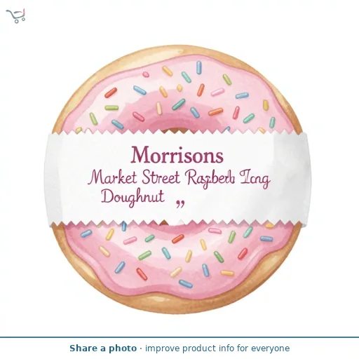 Market Street Raspberry Iced Ring Doughnut