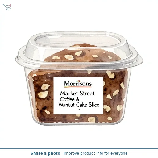 Market Street Coffee & Walnut Cake Slice