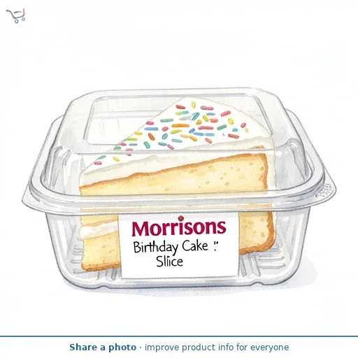 Morrisons Birthday Cake Slice