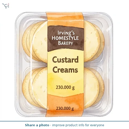 Irving's Homestyle Bakery Custard Creams 230g