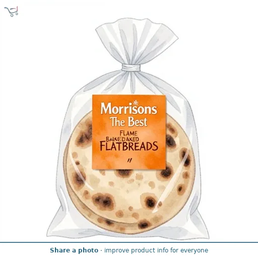 Morrisons The Best Flame Baked Flatbreads 