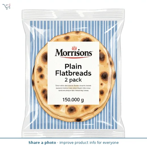 Morrisons Plain Flatbreads  2 pack