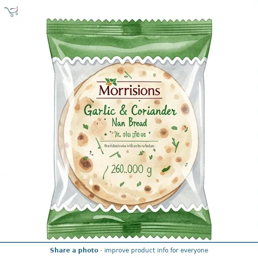 Morrisons Garlic & Coriander Naan Bread