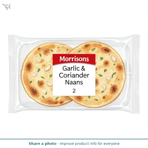 Morrisons Garlic & Coriander Naans 