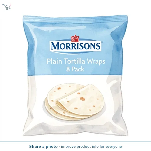 Morrisons Plain Tortilla Wraps 8 Pack