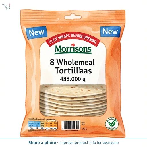 Morrisons 8 Wholemeal Tortillas