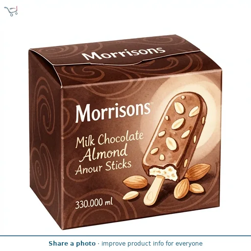 Morrisons Milk Chocolate Almond Amour Sticks