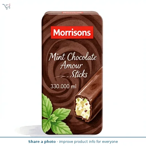 Morrisons Mint Chocolate Amour Sticks