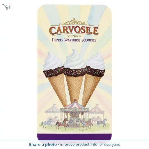 Carousel Dipped Waffle Cones With Sugar Sprinkles