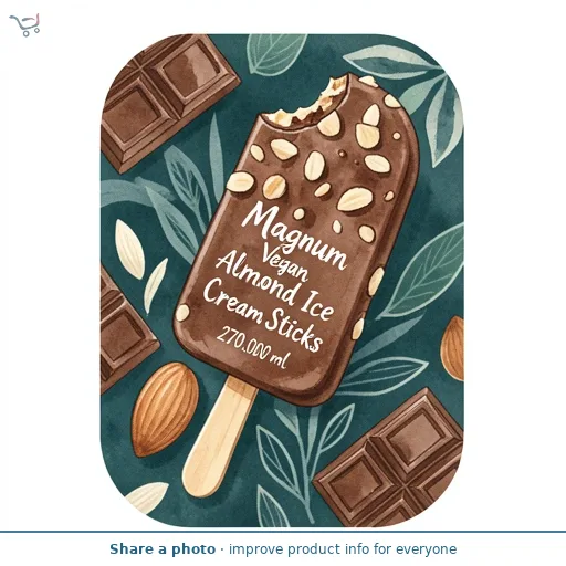 Magnum Vegan Almond Ice Cream Sticks 3 x 90ml