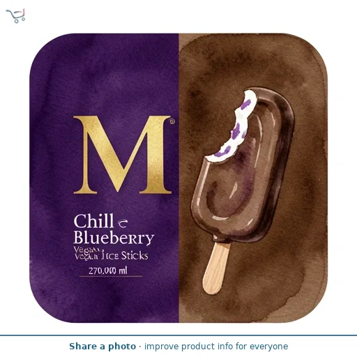 Magnum Chill Blueberry Cookie Vegan Ice Cream Sticks