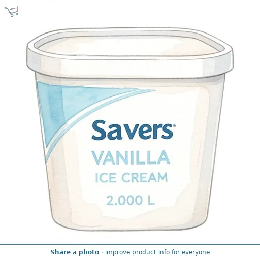 Morrisons Savers Vanilla Ice Cream 2L