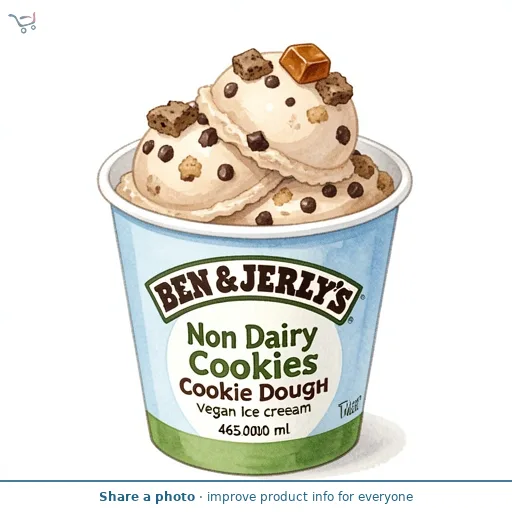 Ben & Jerry's Non Dairy Cookies on Cookie Dough Vegan Ice Cream Tub 465ml