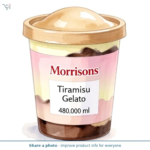 Morrisons Tiramisu Gelato 