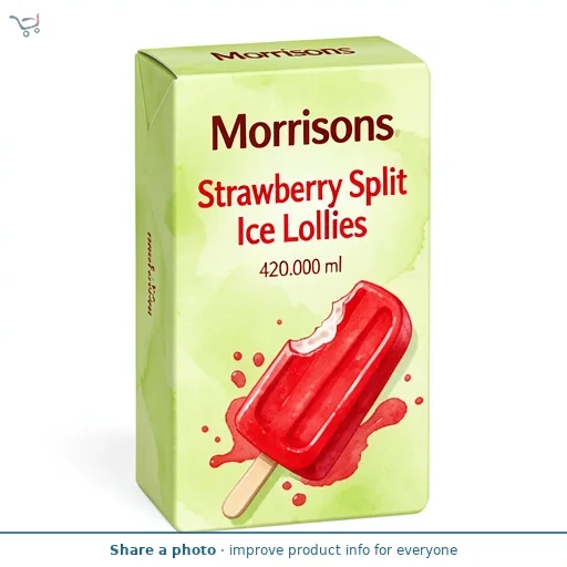 Morrisons Strawberry Split Ice Lollies