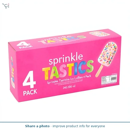 Morrisons Sprinkle Tastics Ice Lollies 4 Pack