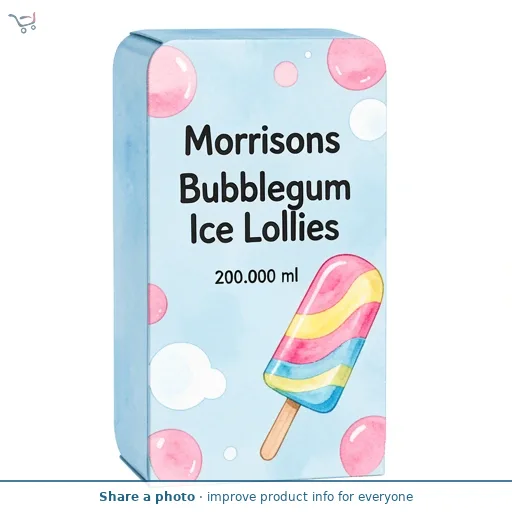 Morrisons Bubblegum Ice Lollies