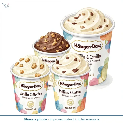 Haagen-Dazs Vanilla Collection Minicup Ice Creams