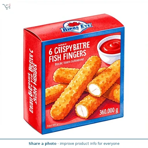 Birds Eye 6 Chunky Battered Fish Fingers 360g
